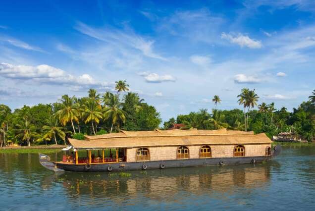 Hausboot wohnen Kerala Backwaters