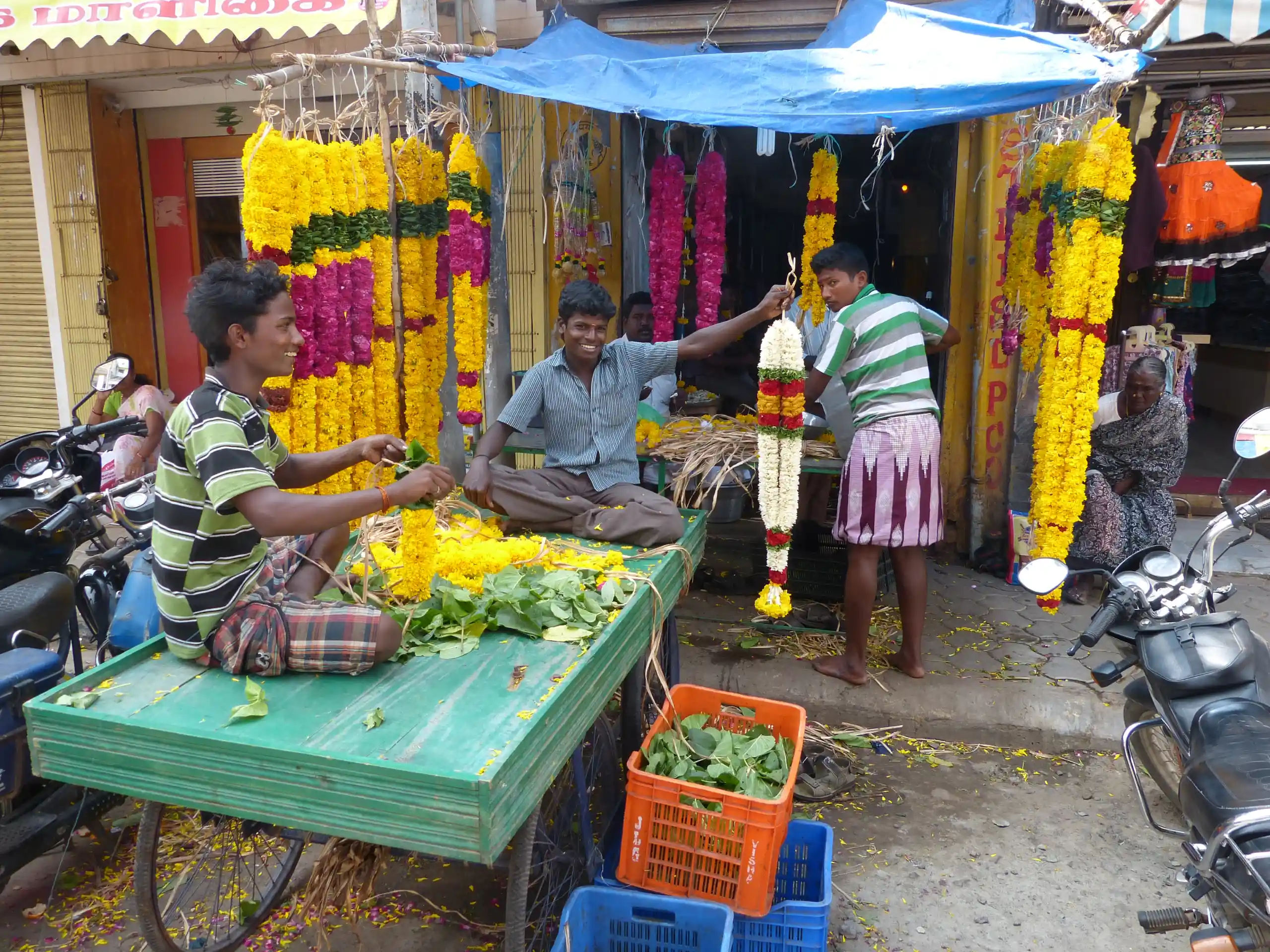 Blumen Markt in Madurai
