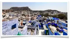 Blau Stadt Jodhpur Rajasthan