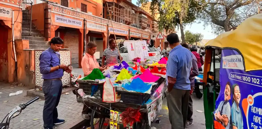 Holi markt jaipur