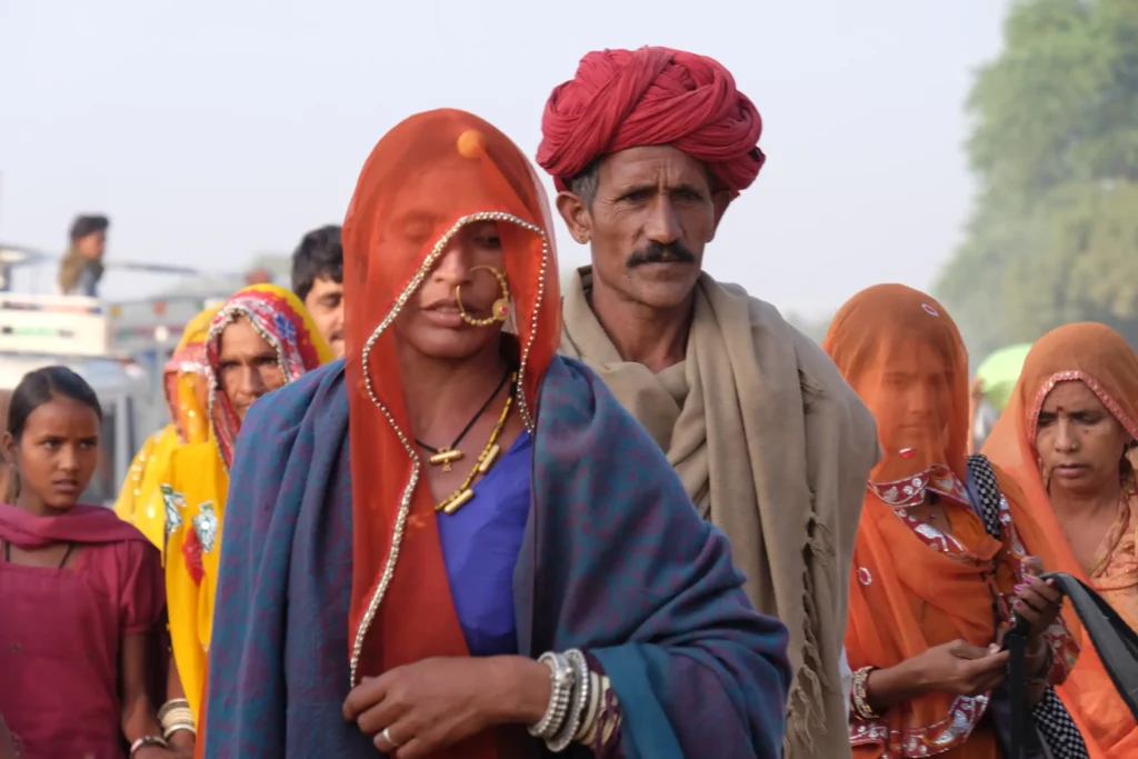 Rajasthan Pushkar-Fest Frau Traditional-Nase Ringe